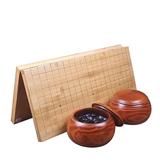 gå brädspel Classic Go Chess Game Set, Dubbelsidiga konvexa Go Pieces och hopfällbar Bamboo Go Game Board, Presenter för barn och tonåringar go spelbräde set ( Color : A )