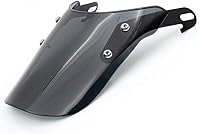 Vista 4 de Protector de parabrisas de motocicleta a prueba de viento, deflector de viento para Cafe Racer Bobber Scooter (ahumado A)