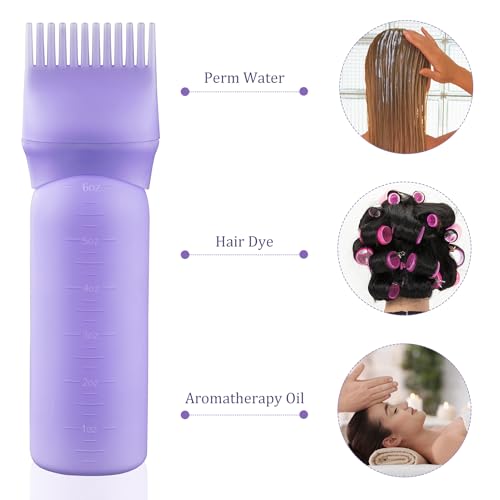 image for Cosywell Root Comb Applicator Bottle 6 Ounce Hair Dye Applicator Brush