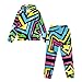 YECARYPOD Colorful Geometric Girls Boys Clothes Fall Outfits 2 Piece Sweatsuit Kids Tracksuit Oversized Sweatshirt and Fall Fashion Sweatpant with Pockets Children's Sportswear