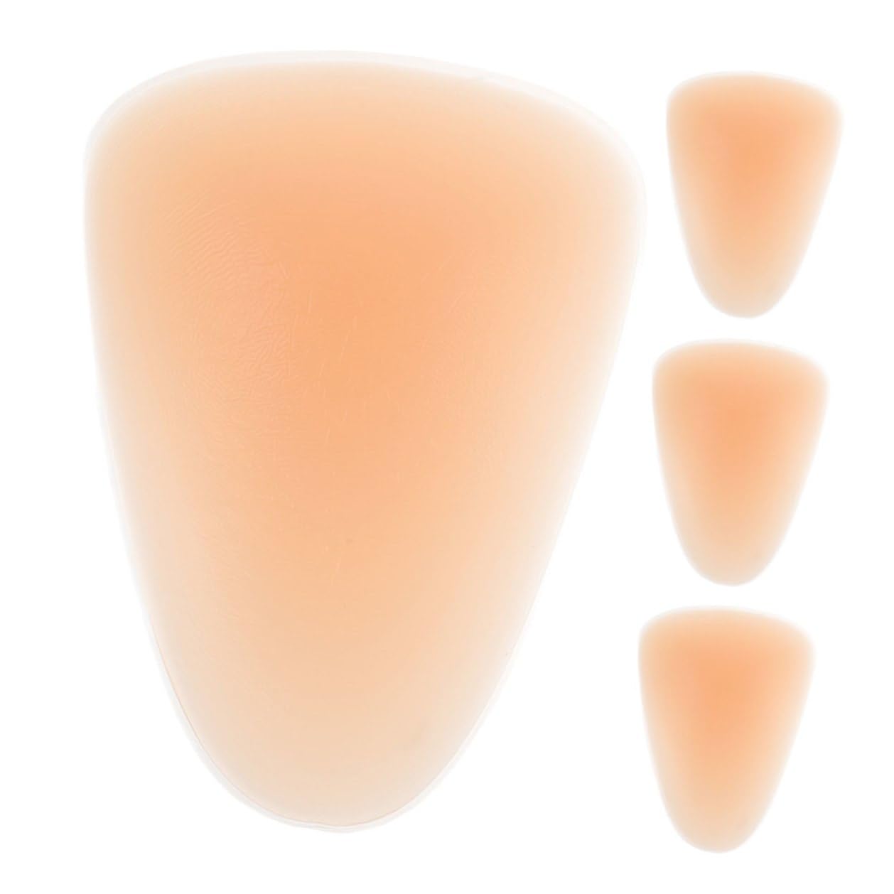 Ginocchiere in Silicone per Ginocchio 4 Pezzi Beige Assorbimento D'urto e Vestibilità Aderente per Skateboard e Piste di Pattinaggio All'aperto