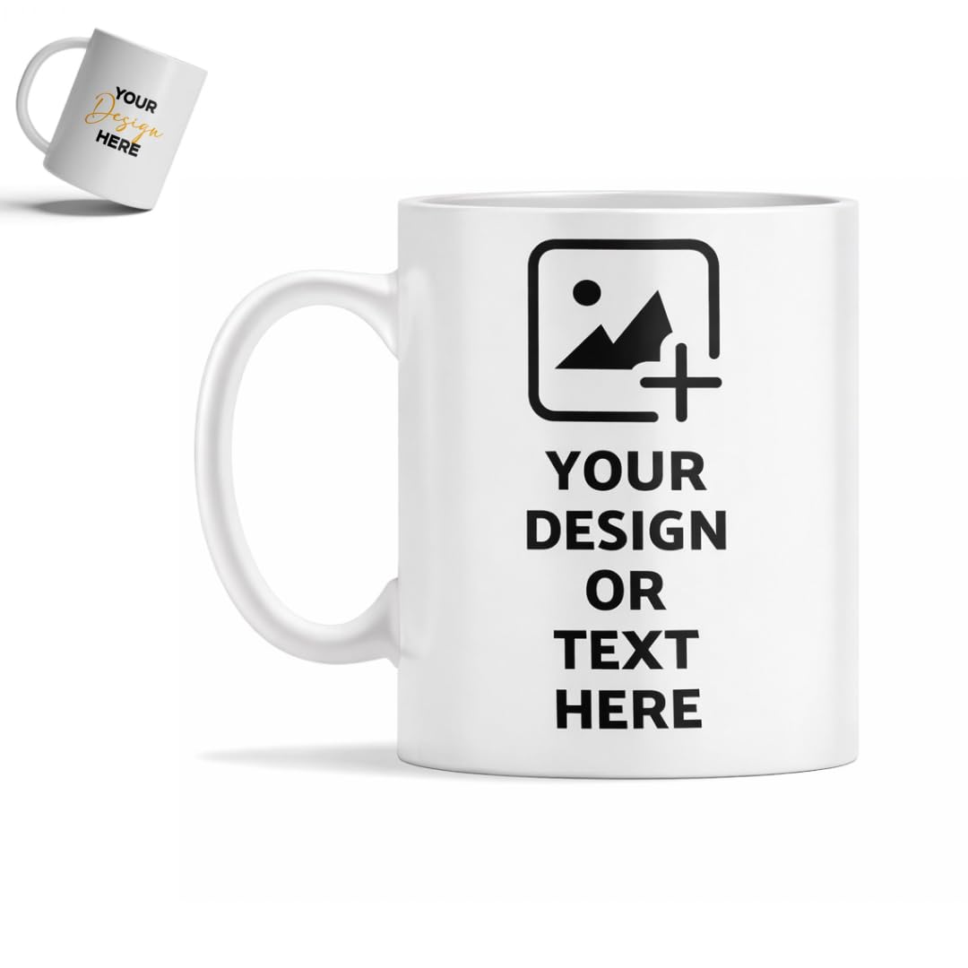 Customized White Ceramic Coffee Mug | Personalised Photo & Text Print | Microwave Safe Tea Cup | 330 ml | Gift Mug for Birthday & Anniversary-image-9