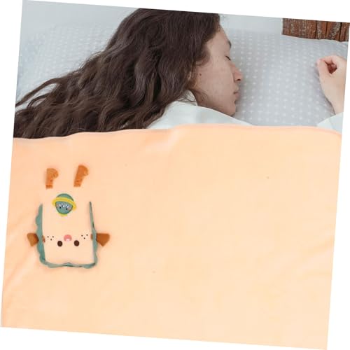 Couverture de sieste douillette motif dessin animé en maille ultra douce - 4