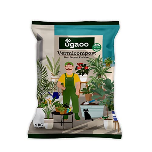 UGAOO Vermicompost for Plants 1 Kg - Organic Fertilizer & Manure