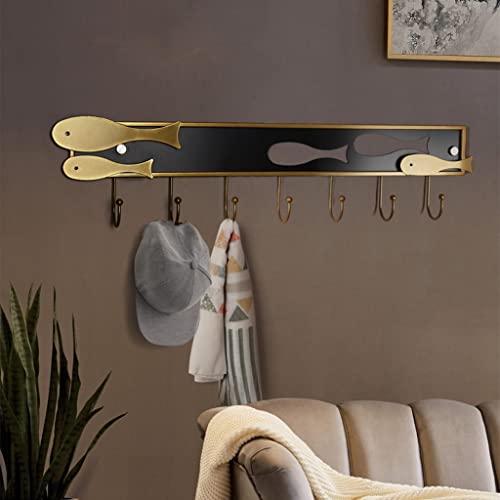 Percheros Para Colgar Abrigos Coat Wall Coat Creative Goldfish Shape Hook Entrance Creativity Coat Hook Wall Metal Coat Hook Perchero Para Colgar Bolsas(B) - Image 4