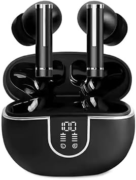 Kablosuz Kulakl klar G r lt  Engelleme, Mikrofon ve Hi-Fi Sese Sahip BX35 Bluetooth Kulakl klar - 60H Oynatma LED G  Ekran  - Apple, Android ve Daha Fazlas  ile Uyumlu