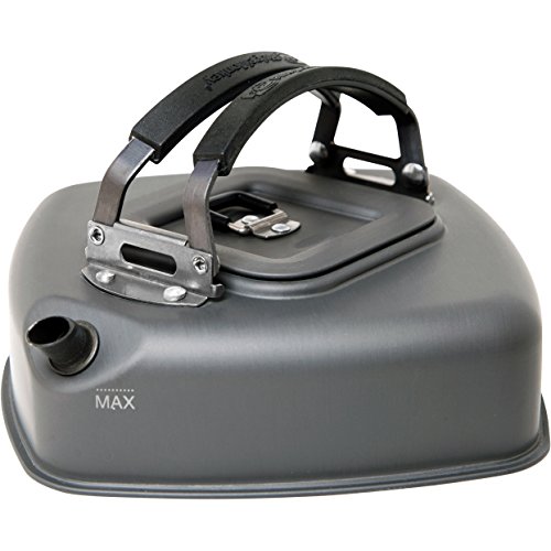 Quadratischer Wasserkocher zum Karpfenangeln, 0,5 l (klein), für den Außenbereich, Camping, Kochgeschirr