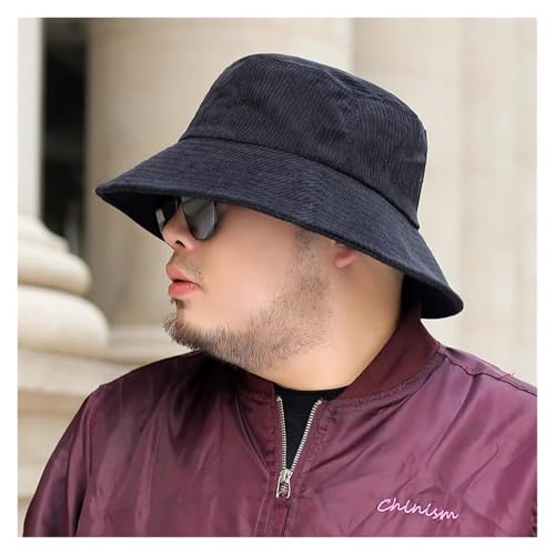 Chapeau bob velours côtelé homme femme grand chapeau pêcheur hiver casual