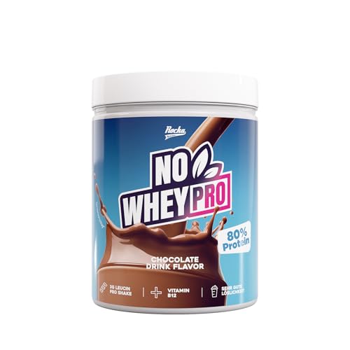Rocka Nutrition NO WHEY PRO Vegan Protein | Pflanzliches Protein-Pulver mit 24 g Protein pro Portion, Aminosäuren & Vitamin B12 | 750 g (Chocolate Drink)