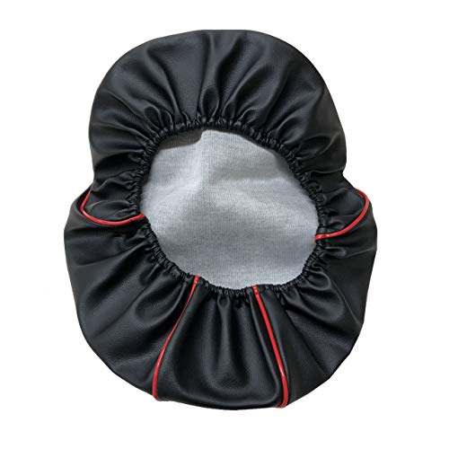 クリスパーツ ヤマハ ジョグ 3KJ 3RY 3WF (2ストローク) 専用設計 シートカバー 被せる 強力ゴムタイプ 日本製(厚手生地)【生地色:黒/パイピング:赤】被せタイプ CHRIS-YCR2012-C10P40