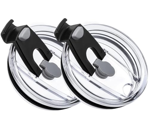 Comparison: Best Beast Insulated Cup 5 20 oz Tumbler Lids, 2 Pack Spillproof Splash Resistant Lid for Yeti,Beast,Juro,Ozark Trail,Atlin,Coffee Mug and More Cooler Cup,Covers for 20 Ounce Tumbler (Black, 20 OZ)