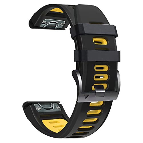 Correa de silicona de 26mm para Garmin Fenix 7X flexible y duradera color Agate