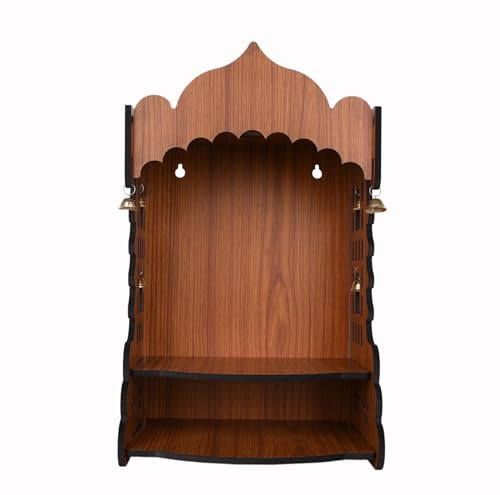 Puja Mandir para el hogar de madera marrón claro L-8.5 3