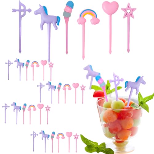 30 Piezas Mini Tenedores Infantiles Fruta, Mini Tenedores De Frutas De Dibujos Animados, Unicornio Palillos De Dientes Accesorios Para Bento, Mini Pinchos Palillos De Dientes Adultos Postre Frutas 30 Piezas Mini Tenedores Infantiles Fruta, Mini Tenedores De Frutas De Dibujos Animados, Unicornio Palillos De Dientes Accesorios Para Bento, Mini Pinchos Palillos De Dientes Adultos Postre Frutas