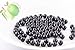 Natural Stone Beads 100pcs 8mm Black Obsidian Round Genuine Real Stone Beading Loose Gemstone Hole Size 1mm DIY Charm Smooth Beads for Bracelet Necklae Earrings Jewelry Making (Black Obsidian, 68mm)