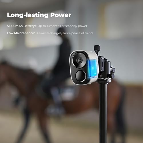 Amouu 4G LTE 2K HD Horse Barn Camera