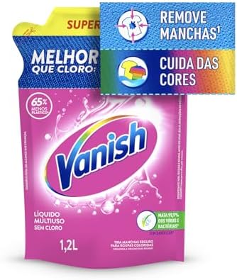 Vanish Tira Manchas Multiuso Líquido, para Roupas Coloridas, Refi...