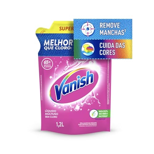 Vanish Tira Manchas Multiuso Líquido, para Roupas Coloridas, Refil 1,2L Vanish Tira Manchas Multiuso Líquido, para Roupas Coloridas, Refil 1,2L