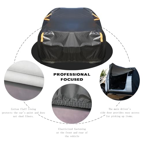 Image of Waterproof Truck Cover, Heavy Duty Car Cover, Exterior Guard for Hyundai Santa Cruz, Ford Maverick, All Weather Dustproof Snow Shield for Outdoor Use,Fit Truck-Length (Up to 213 inch)