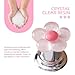 Zigeiya 1 PC Flower Push Start Button Cover, Cute Start to Stop Button Cover, Engine Ignition Starter Decoration Sticker, Universal for Cars, Trucks, SUVs, Sedans (Pink)