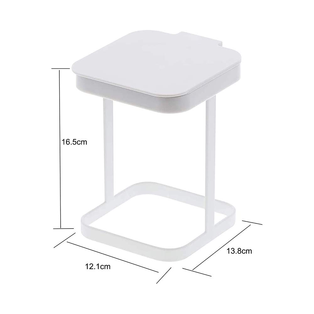 Mülleimer, praktischer Nachttisch, Couchtisch, Schlafzimmer, einfach, niedlich, Mini, kreativ, Heimbüro mit Abdeckung