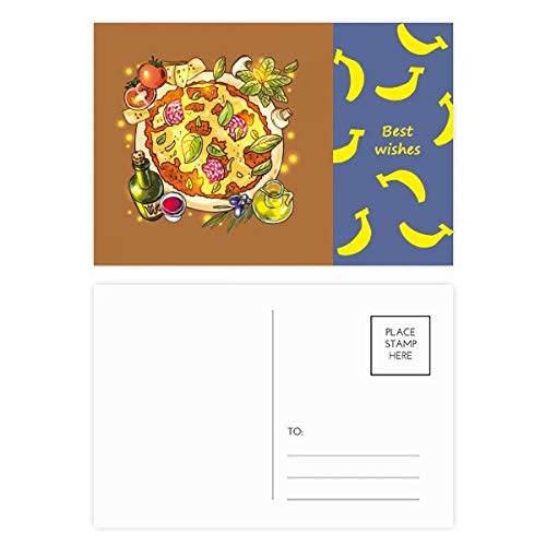 Carte postale Italie pizza lot de 20 à offrir pour les passionnés d'écriture et de voyage