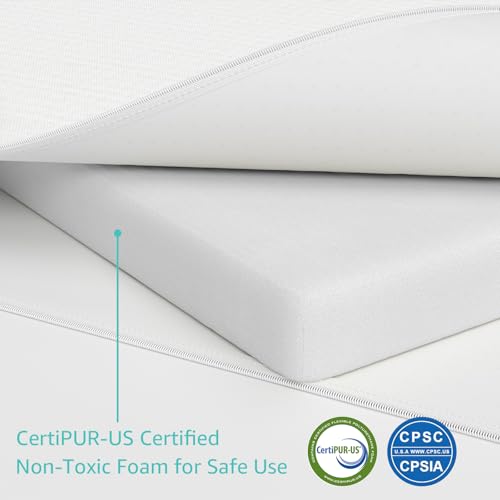Image of YENING 41x29 Pack n Play Mattress for 4moms Pack and Play Breeze Plus White