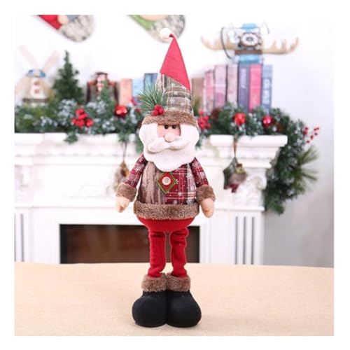 Trio de Bonecos Natalino 3 peças Papai Noel, Boneco de Neve e Rena enfeite de árvore de Natal para d