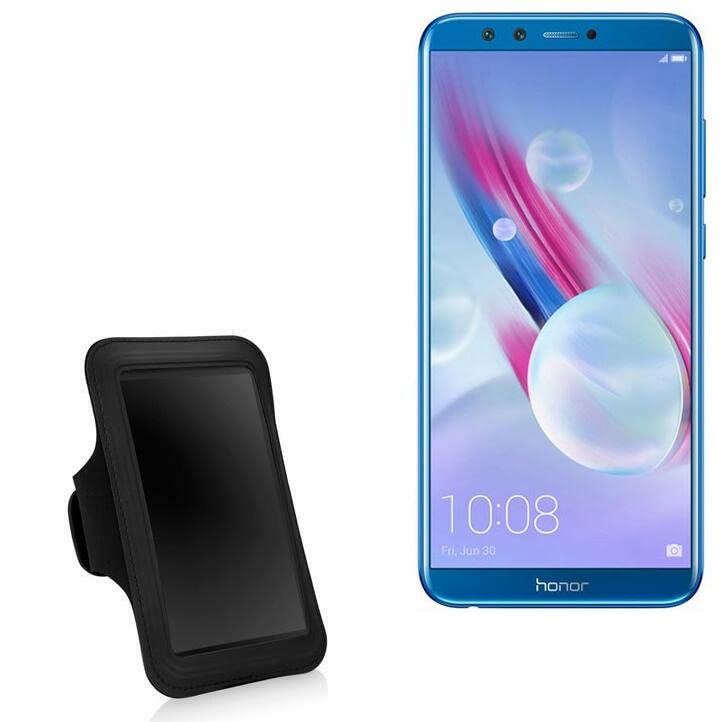 BoxWave Case Compatible with Honor 9 Lite - Sports Armband, Adjustable Armband for Workout and Running for Honor 9 Lite - Jet Black