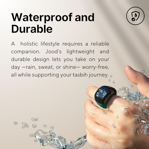 Image of TAKVA - Zikr Ring Jood | Improved, Smart Tasbih Ring (Interchangeable Ring Sizes) (Black)