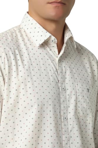 Image of Van Heusen Casual Printed Shirt for Men| Premium Cotton| Full Sleeves| Slim Fit |Breathable Fabric