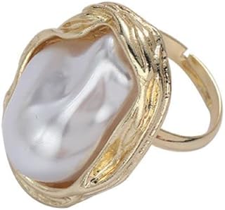 Women Pearl Ring 925 Sterling Silver Cubic Zirconia Infinity Pearl Ring White Freshwater Cultured Pearl for Wedding Casual Wear Special Occasions Women Pearl Ring Big Pearl Sterling Silver Boho Ring, 925 Sterling Silver,Gold,Sterling,Yellow Gold,Zirconia, Cubic Zirconia