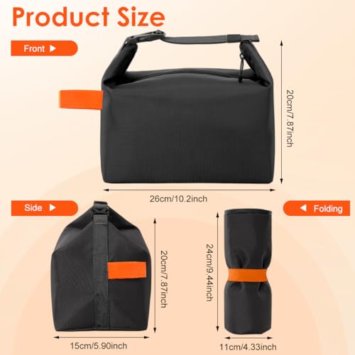 Image of HASTHIP Insulated Lunch Bag Fashion Minimalist Bento Box Tote, Waterproof Food Cooler Bag with Quick-Release Buckle Handle, Portable Meal Storage Bag for Work, School & Picnic