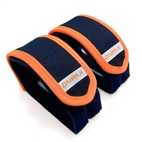 ONIPAX Outdoor Bike Pedal Straps for Fixed Gear BMX and MTB Adjustable Toe Clips Tape 2 PCS