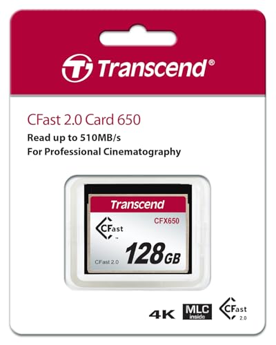 Carte CFast 2.0 Transcend 128GB évite la perte de frame en capture 4K