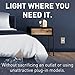 Legrand radiant NTL885TRNICC6 15 Amp Adjustable LED Night Light Outlet, Tamper Resistant Decorator Receptacle, Optional Louver, Nickel (1 Count)
