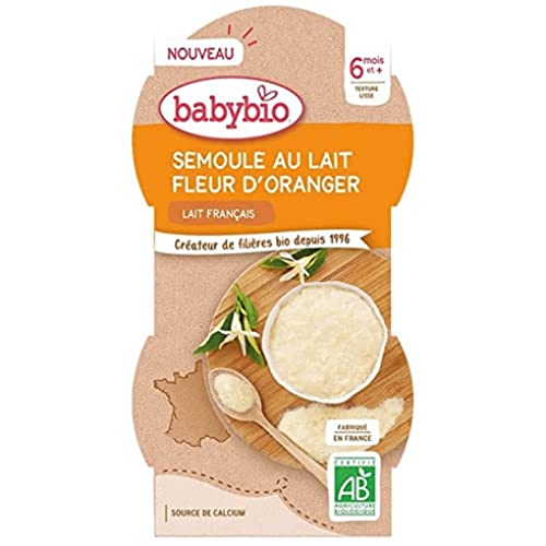  Babybio - Dessert lacté - Semoule au lait Fleu...
