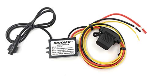 INNOVV K2 DC/DC Converter 12V to 5V Hardwire Kit with Black Connectors