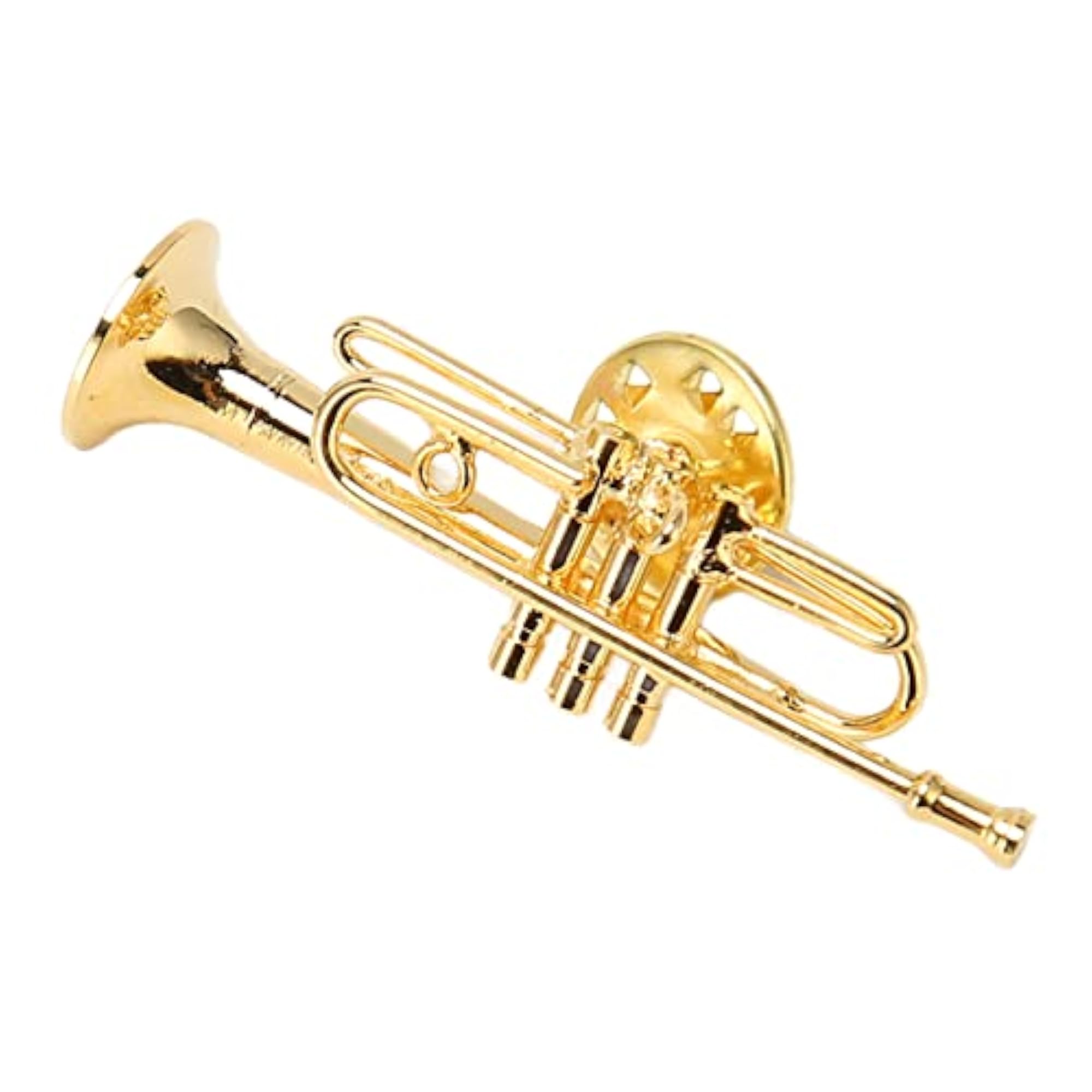 Exquisite Trumpet Brooch, Musical Instrument Gift