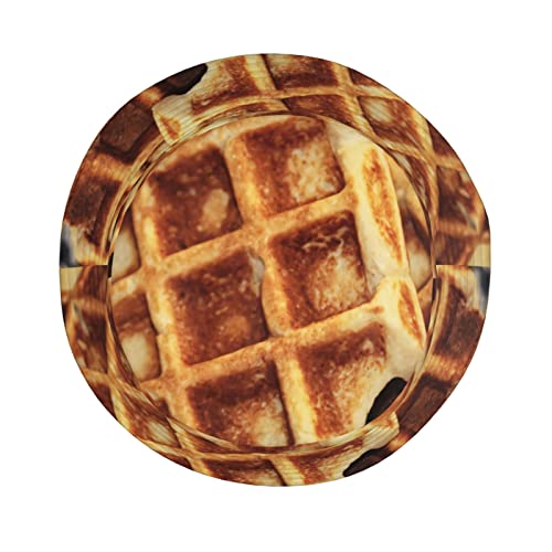 Food Pattern Belgium Waffles Hat For Women Men,Funny Bucket Hats Summer Fisherman Cap Travel Beach Hat Packable Sun Hat For Adults Teens #TOP3