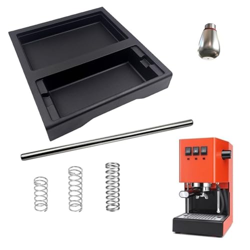 Helilyco Bandeja de goteo de perfil bajo mejorada para Gaggia for Classic para Pro con compartimento de almacenamiento adicional y drenaje extendido, accesorio seguro para cafetera