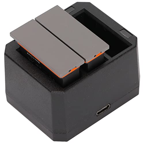 Batería de repuesto y cargador USB de 3 canales para cámara con 1300mAh