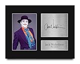 HWC Trading Jack Nicholson Gifts Signed Printed Autograph The Joker Batman Print Photo Picture Display - US Letter Size