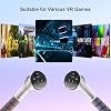 Saqico Gorilla Tag Long Arms Compatible with Meta Quest 3S/3/2, Transparent VR Sticks & Dual Extension Grips Handle Attachments for Beat Saber, 3-in-1 Golf Club Mode with Soft Sponge Grip