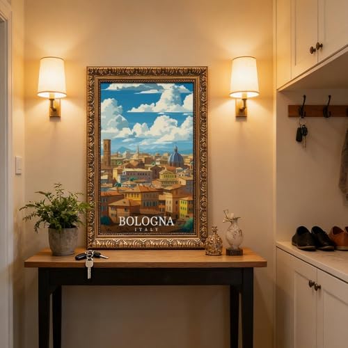 Toile de Bologne Italie avec impression haute définition 40x61cm