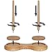 BARVA Double Yarn Holder 44 Lb Total Capacity for Chunky Yarn | Dual Bearing Spinners & Big Rubber Anti Slip Pads for Max Stability | European Wood Crochet Accessories & Pro Tools for Fiber Crafts