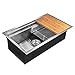AKDY 32-inch Undermount Kitchen Sink Workstation Ledge Sink 32