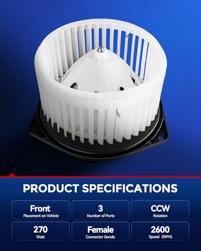 Image of KAX 700193 AC Blower Motor for Infiniti EX35 EX37 FX35 FX37 FX45 FX50 G25 G35 G37 JX35 M35 M45 Q40 Q45 Q50 Q60 QX50 QX60 QX70,Nissan 350Z 370Z Altima GT-R Maxima Murano Pathfinder Quest