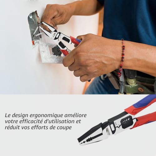 HOUSERAN Pince Coupante 5-en-1 Multifonction, 203 mm, Carbone – vue 5