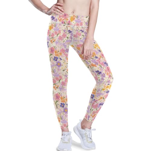 Leggings de yoga estampados florales para tus entrenamientos diarios